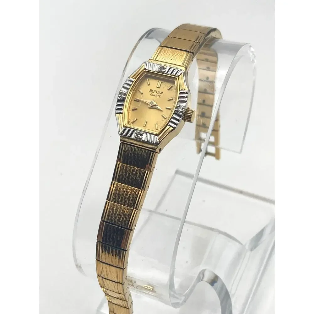 VTG Bulova Women's Petite Cocktail Dress Watch 17mm - Fresh Battery-Wrist 6-6.25